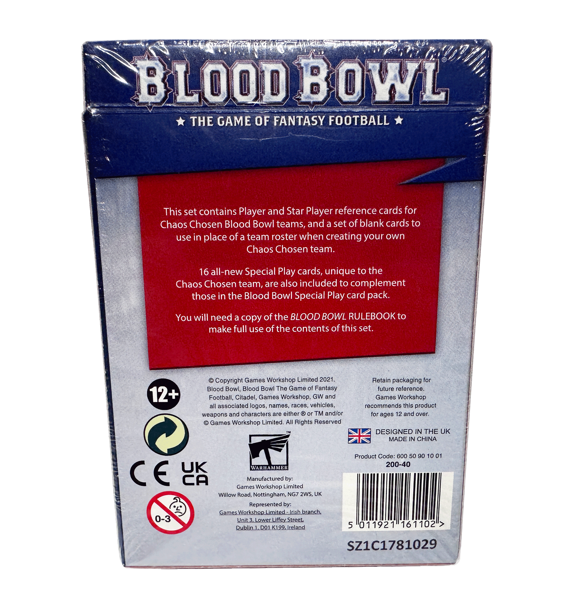 Carte blood bowl Khorne - Jeux & Jouets Carte blood bowl Khorne - Jeux & Jouets