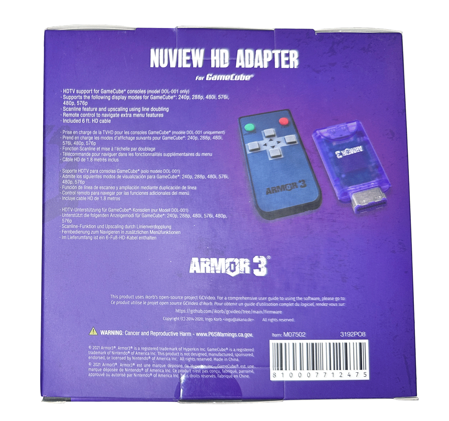 NUVIEW HD Adapter for Gamecube®