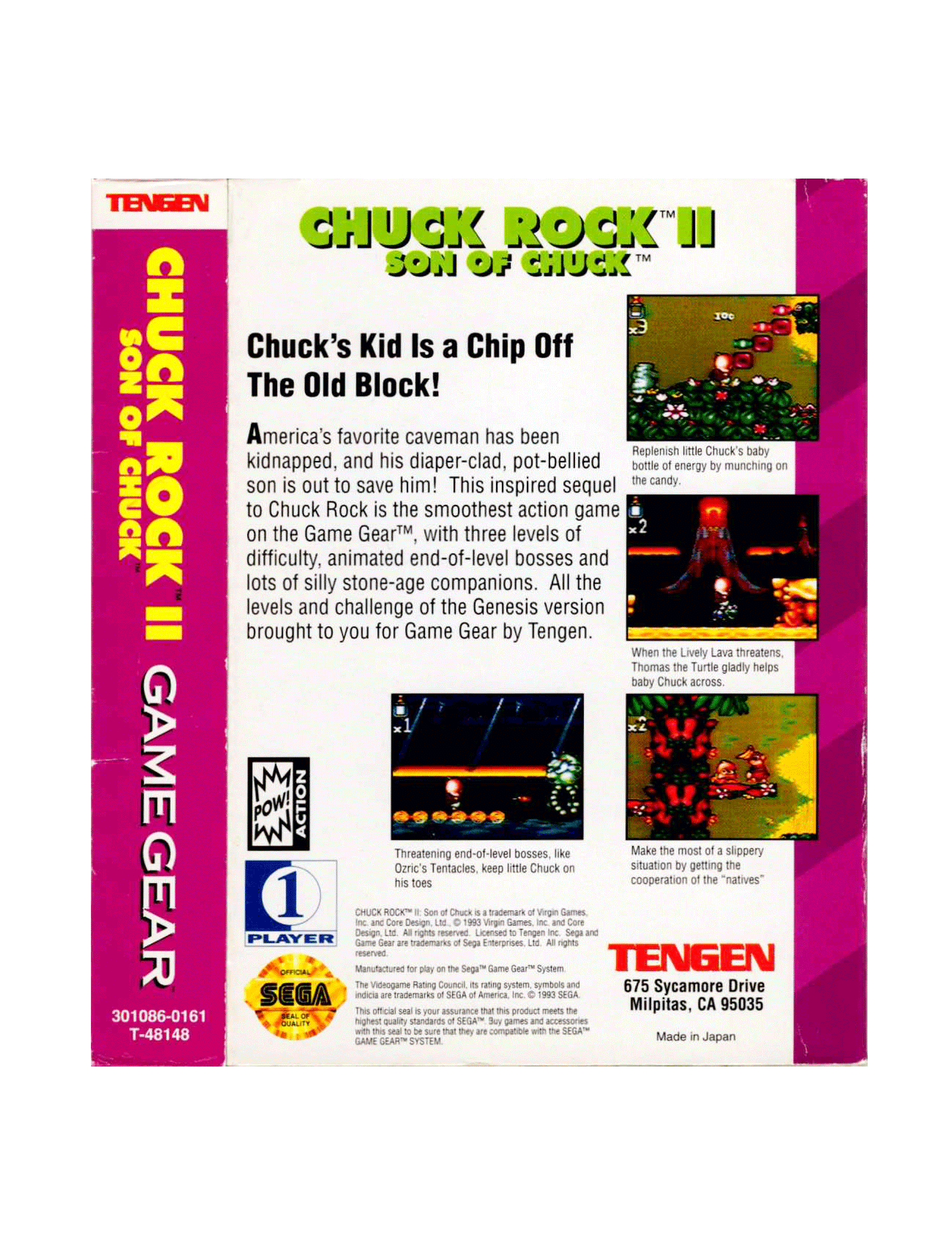 Chuck Rock II Son of Chuck (cib)