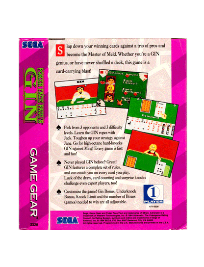 Poker Face Paul's Gin (cib)