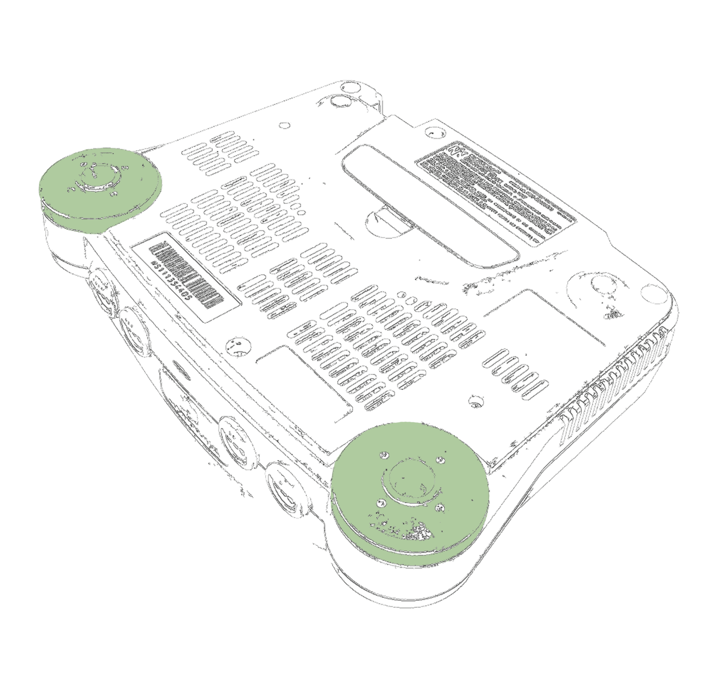 Front Feet for N64 [OEM]