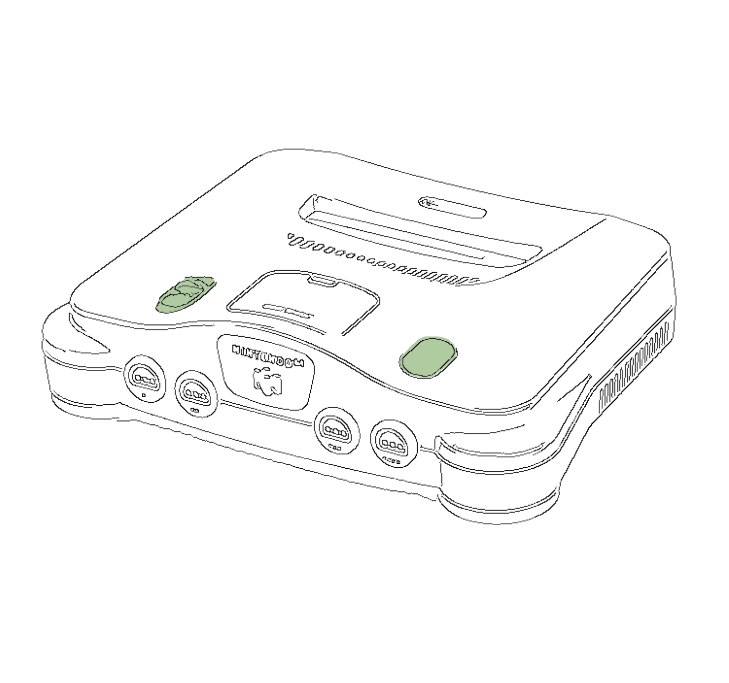 Power & Reset Button Set for N64 [OEM]
