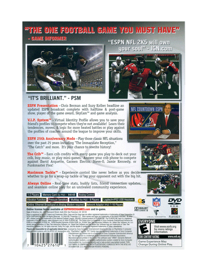 ESPN NFL 2K5 (cib)