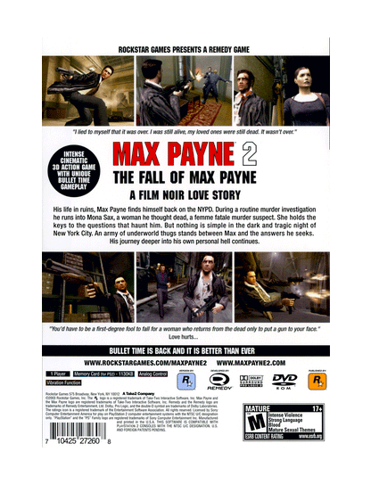 Max Payne 2 The Fall Of Max Payne (cib)