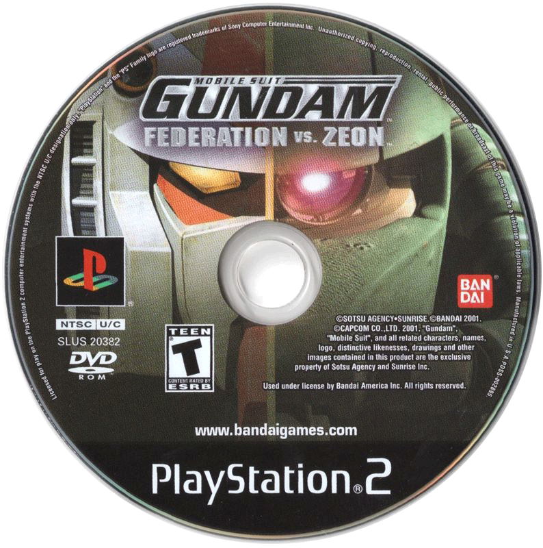 Mobile Suit Gundam Federation vs Zeon (disc)