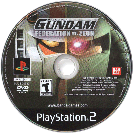 Mobile Suit Gundam Federation vs Zeon (disc)