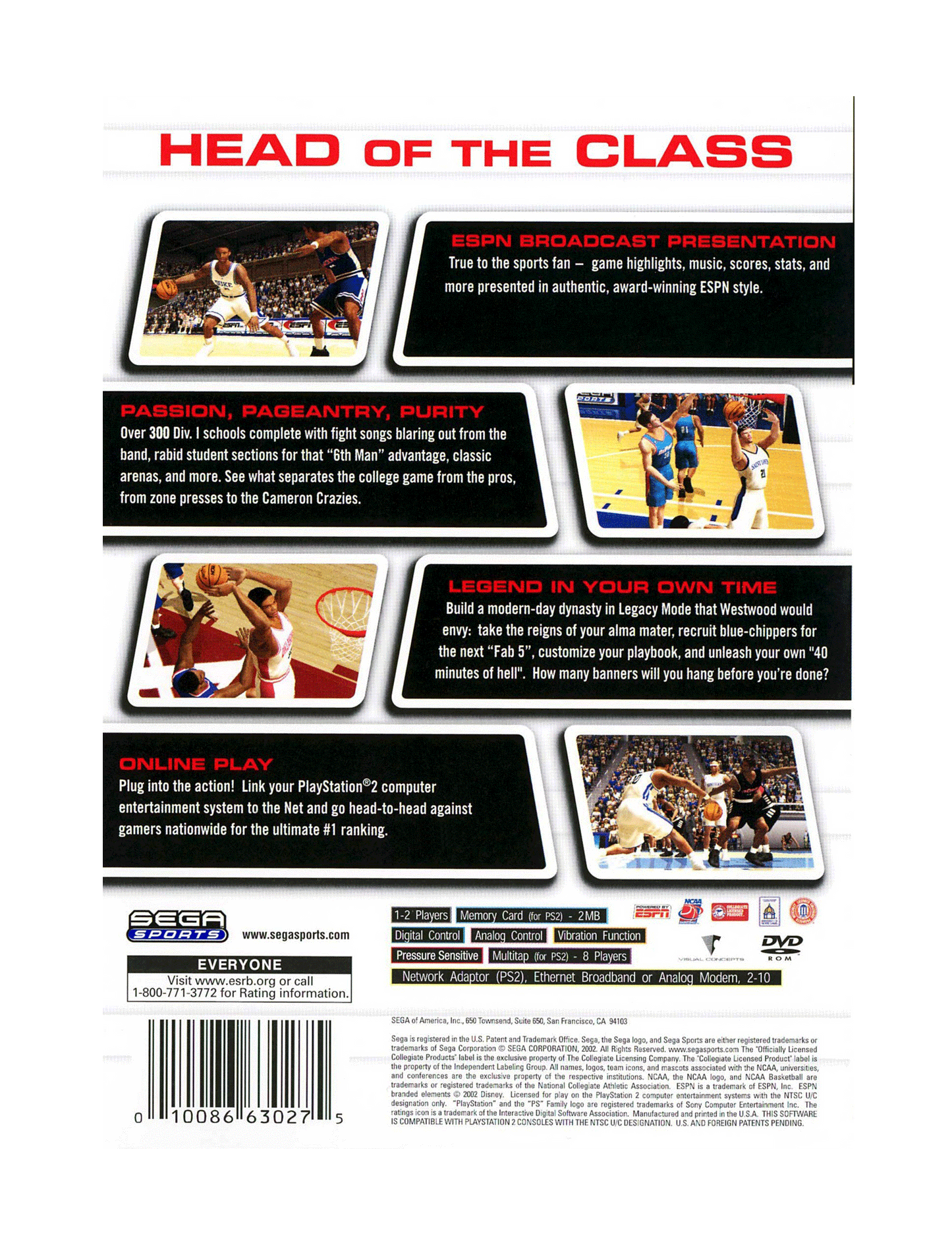 NCAA College Basketball 2K3 (cib)