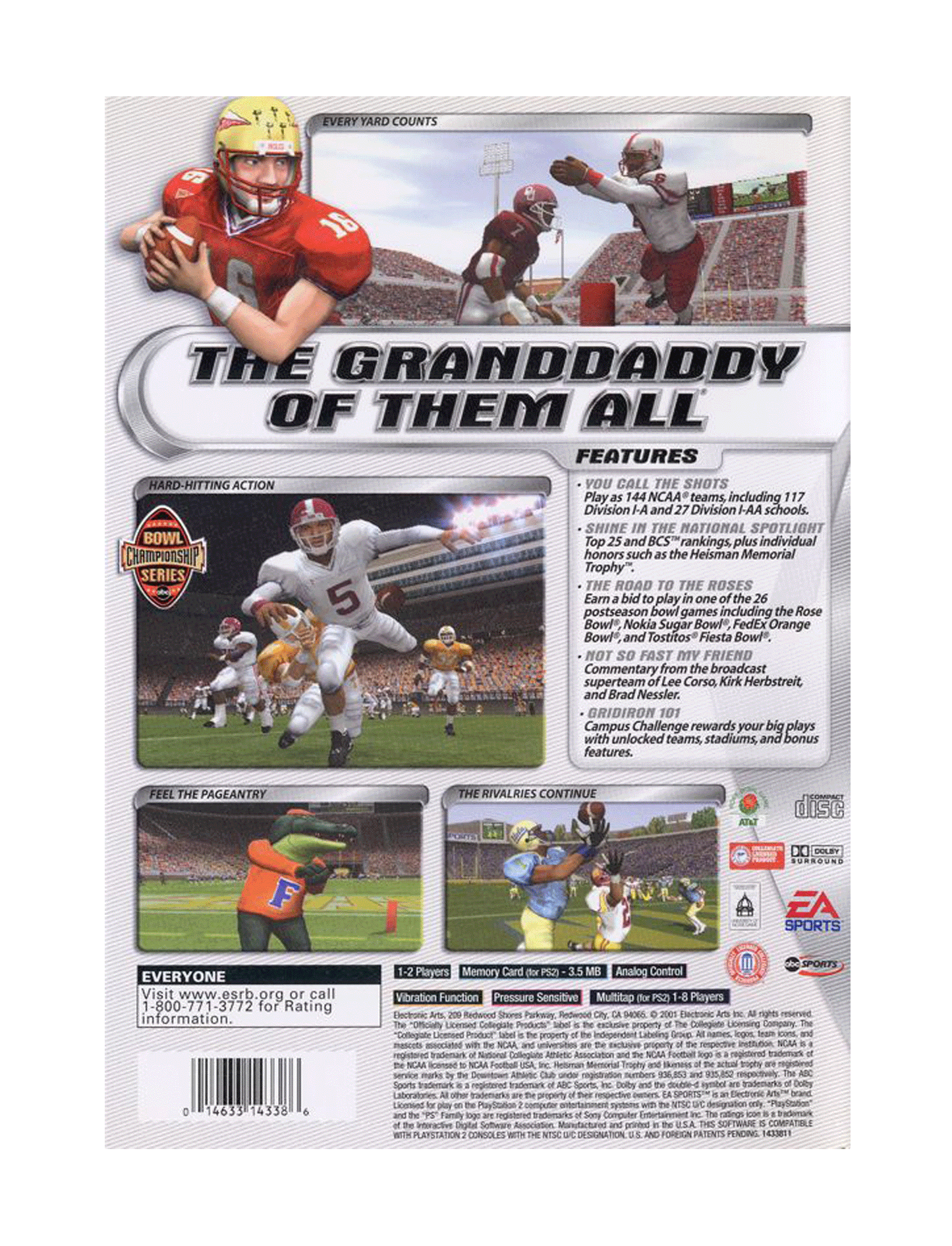 EA Sports NCAA Football 2002 (cib)
