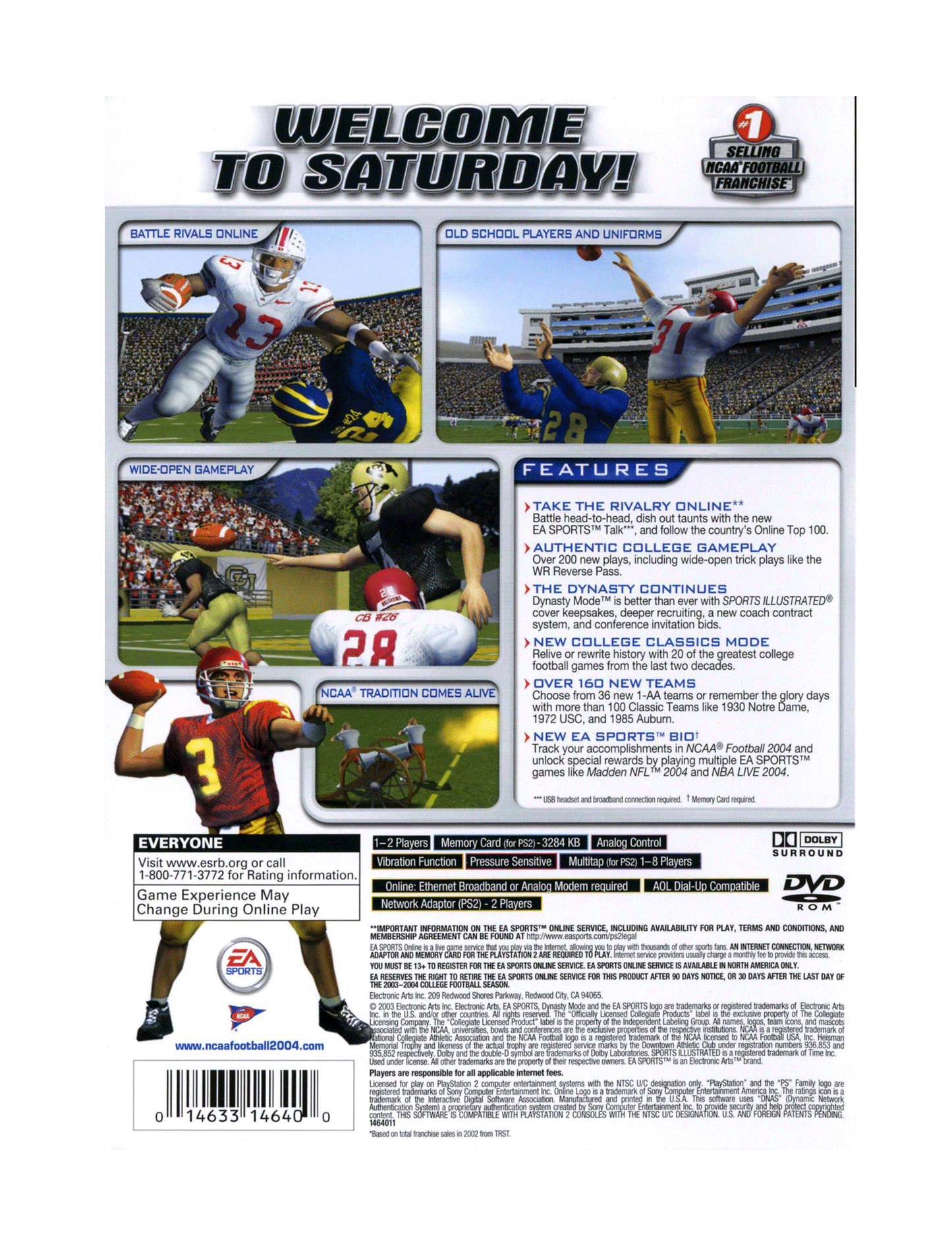 EA Sports NCAA Football 2004 (cib)
