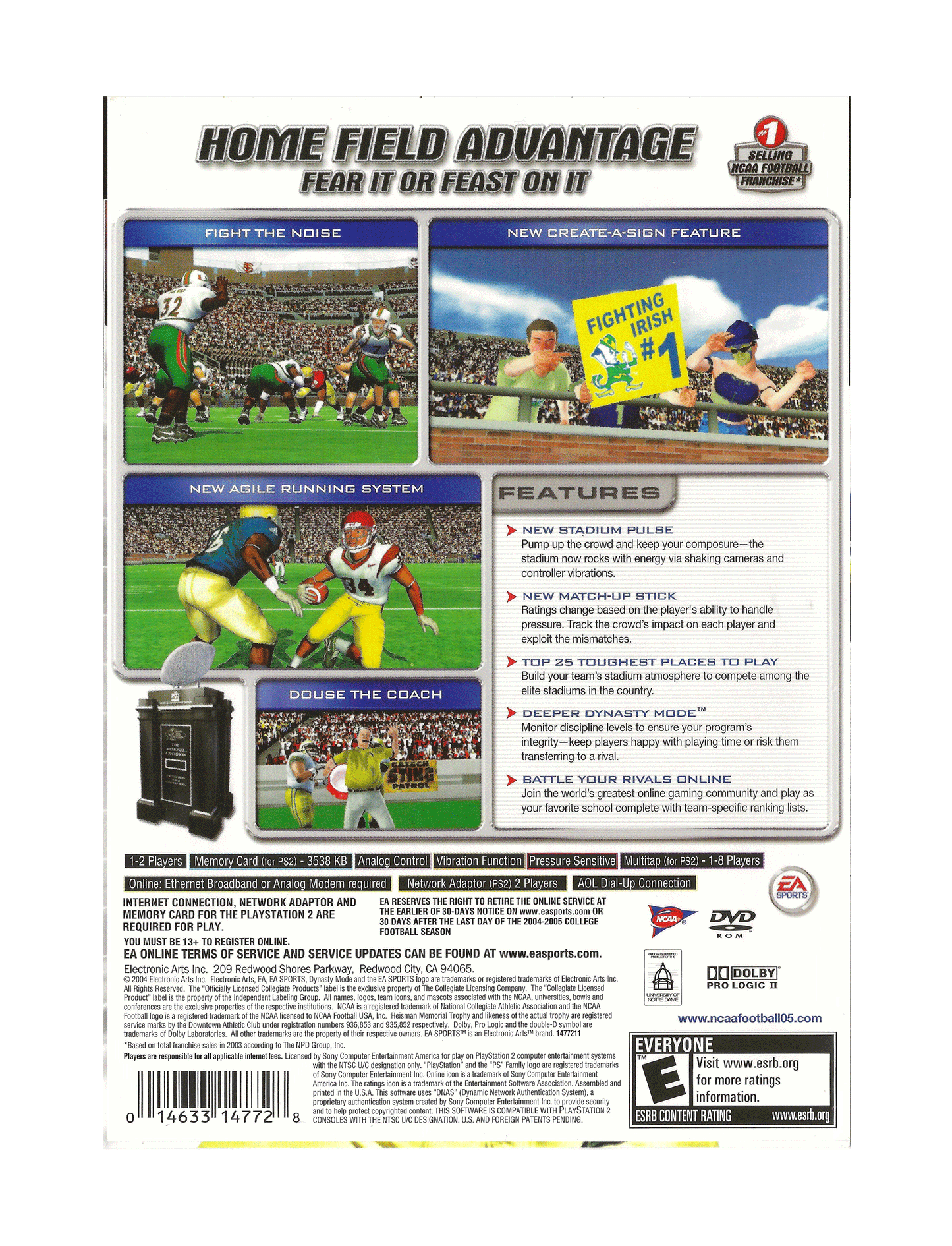 EA Sports NCAA Football 2005 (cib)