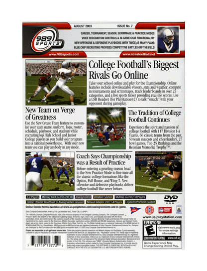 NCAA GameBreaker 2004 (cib)