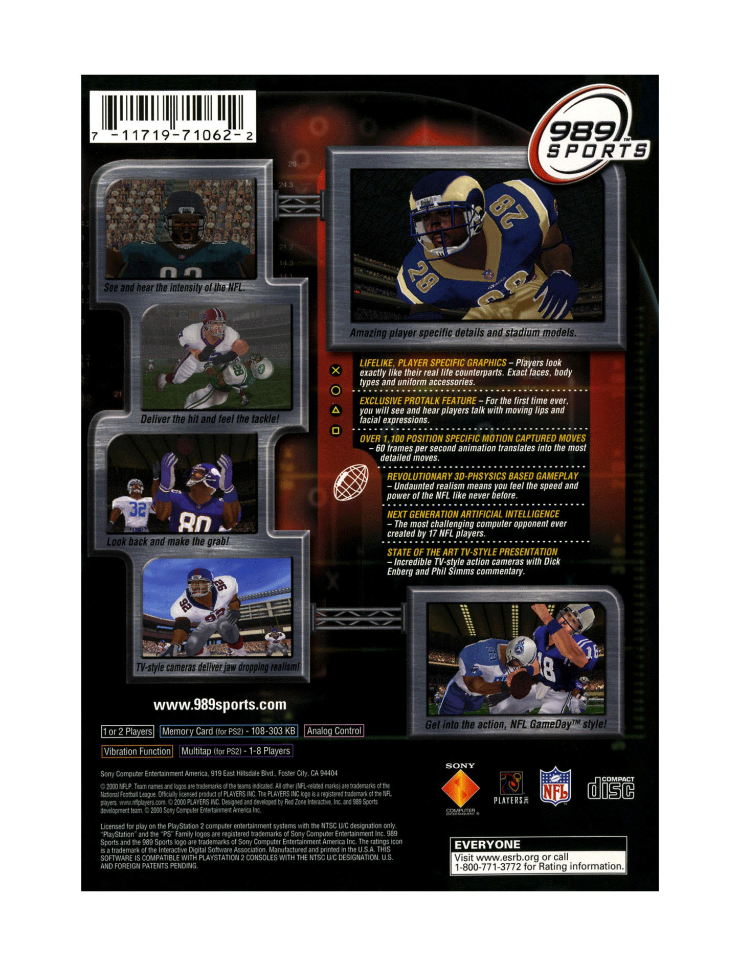 NFL GameDay 2001 (cib)