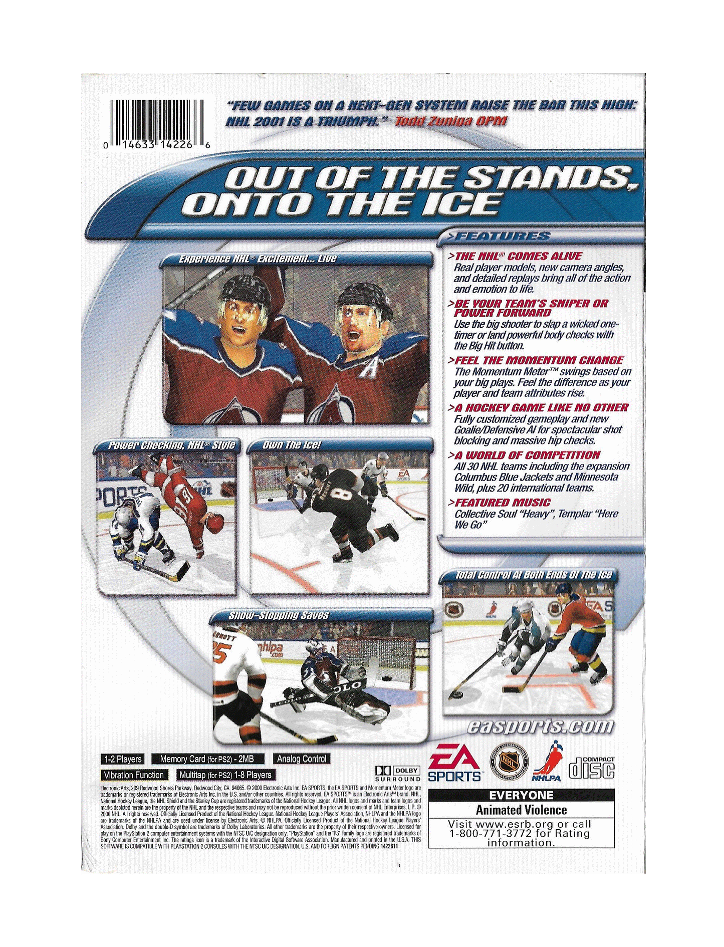 EA Sports NHL 2001 (cib)