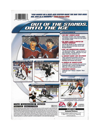 EA Sports NHL 2001 (cib)