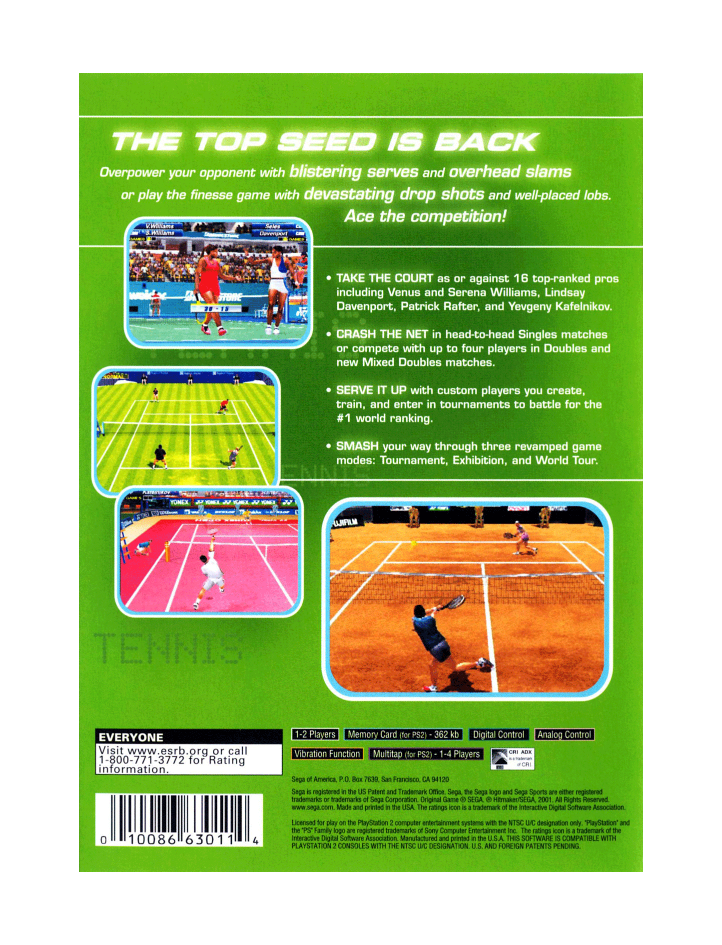 Sega Sports Tennis (cib)