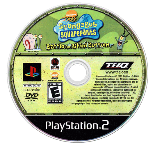 Spongebob Squarepants Battle for Bikini Bottom (disc)