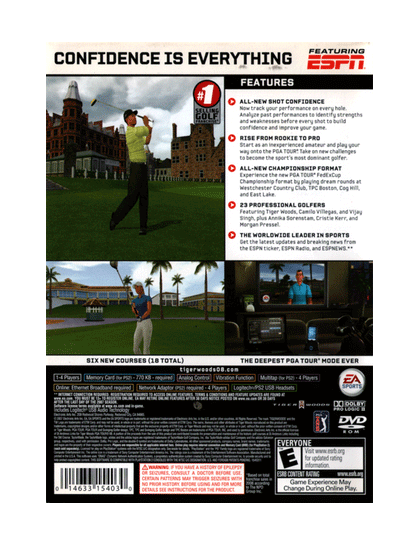 Tiger Woods PGA Tour 08 (cib)