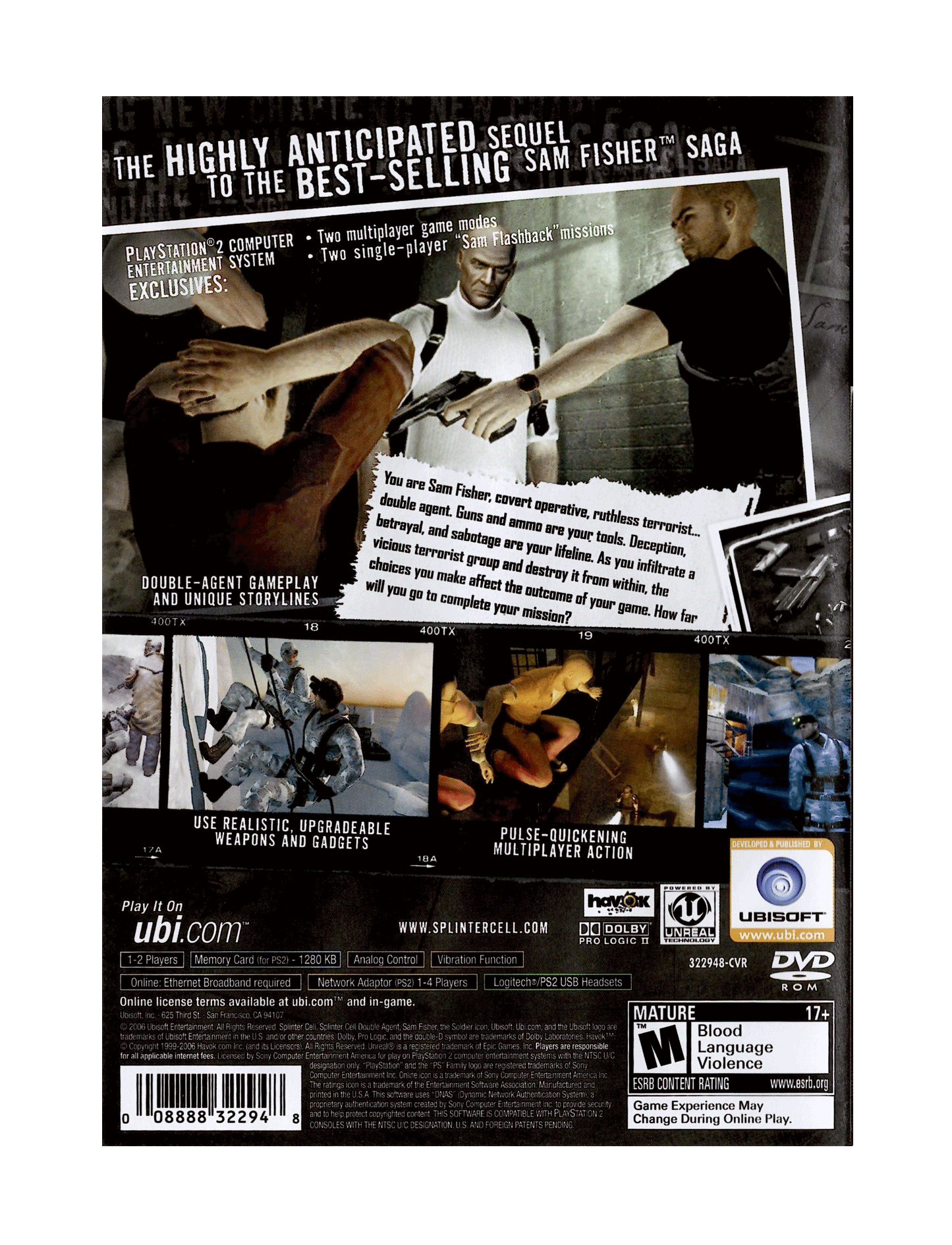 Tom Clancy's Splinter Cell Double Agent (cib)