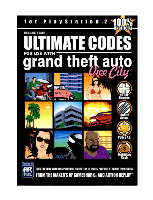 Ultimate Codes for use with Grand Theft Auto Vice City (cib)