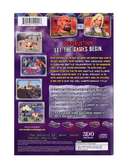 WDL World Destruction League Thunder Tanks (cib)