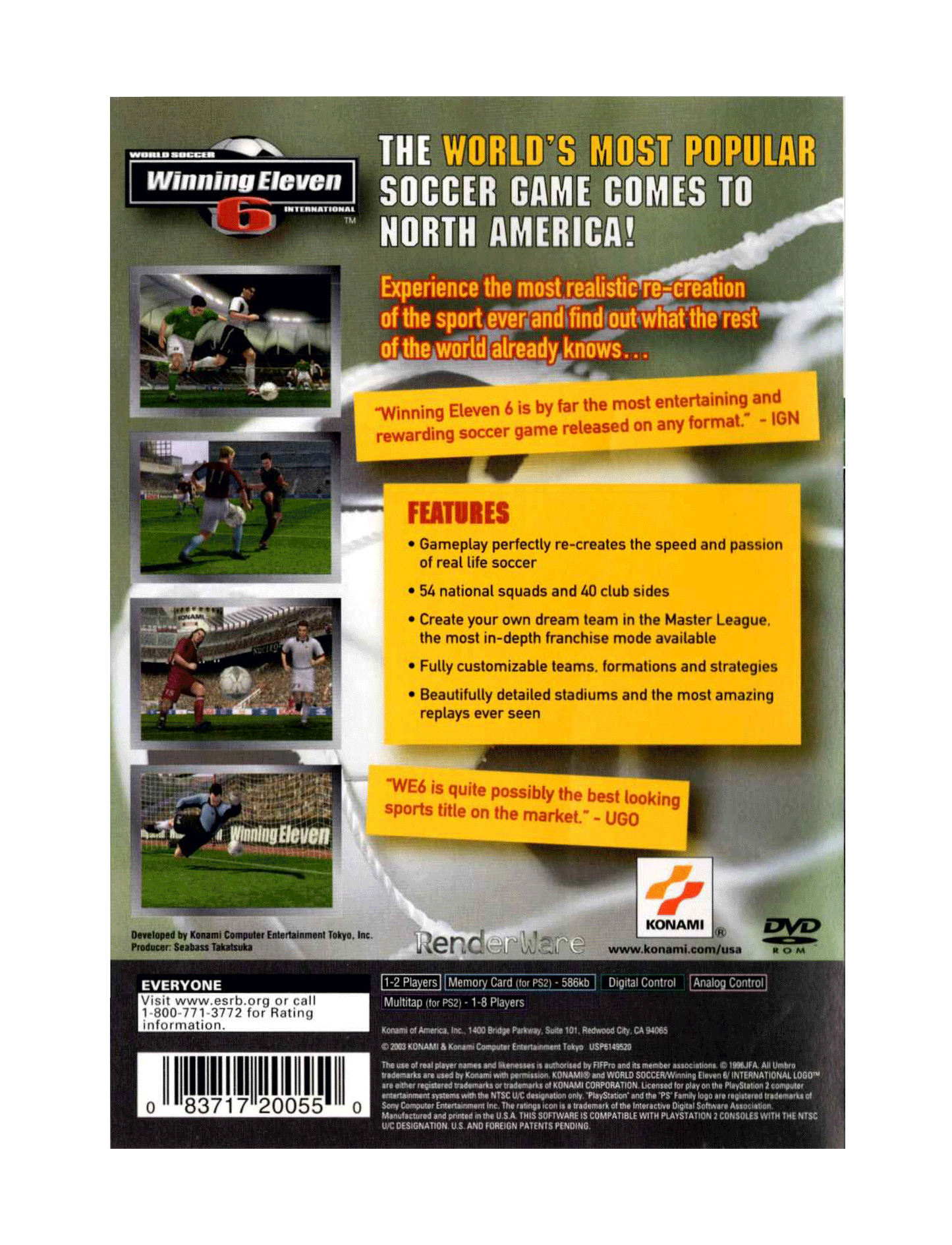 World Soccer International Winning Eleven 6 (cib)