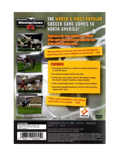 World Soccer International Winning Eleven 6 (cib)