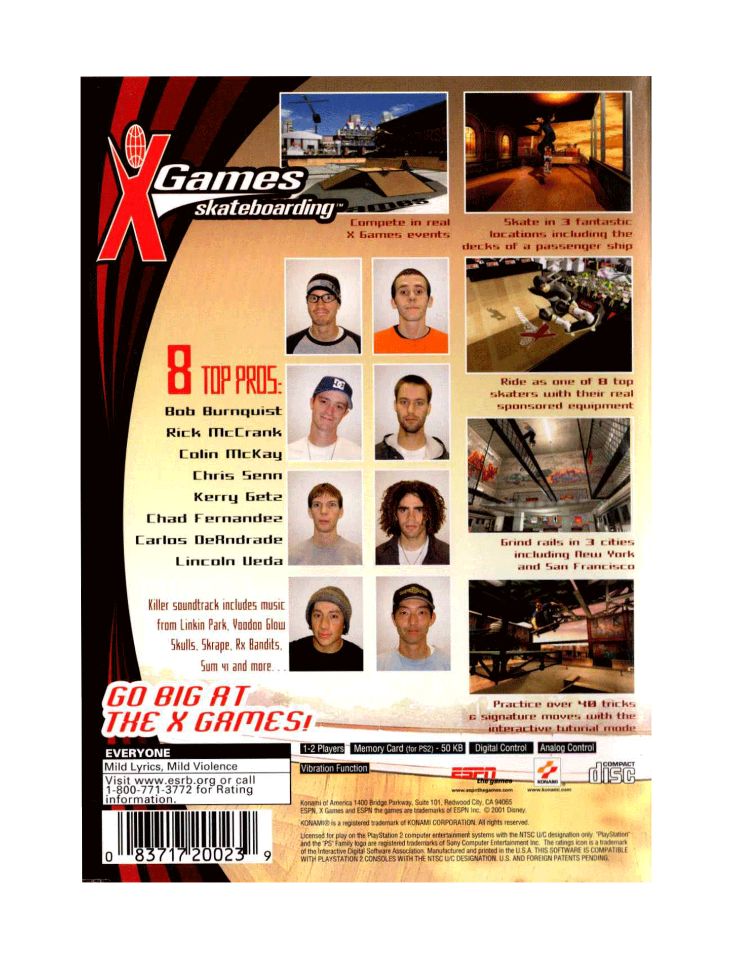 ESPN X Games Skateboarding (cib)