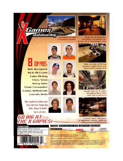 ESPN X Games Skateboarding (cib)