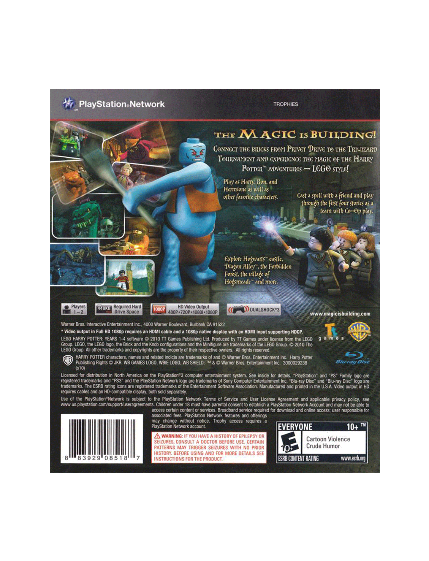 Lego Harry Potter Years 1-4 (cib)