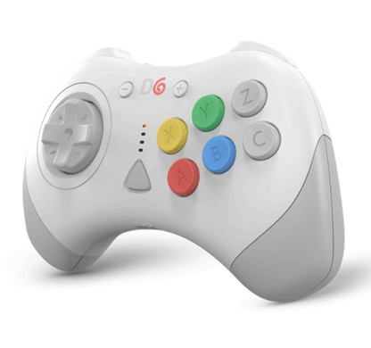 D6 (White) Wireless Controller for Dreamcast/ Switch/ PC