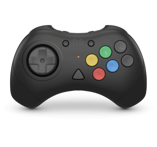 D6 (Black) Wireless Controller for Dreamcast/ Switch/ PC