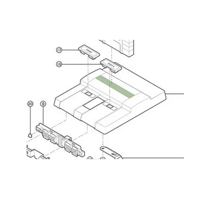 Cartridge Slot Flap with Spring for SNES [OEM]