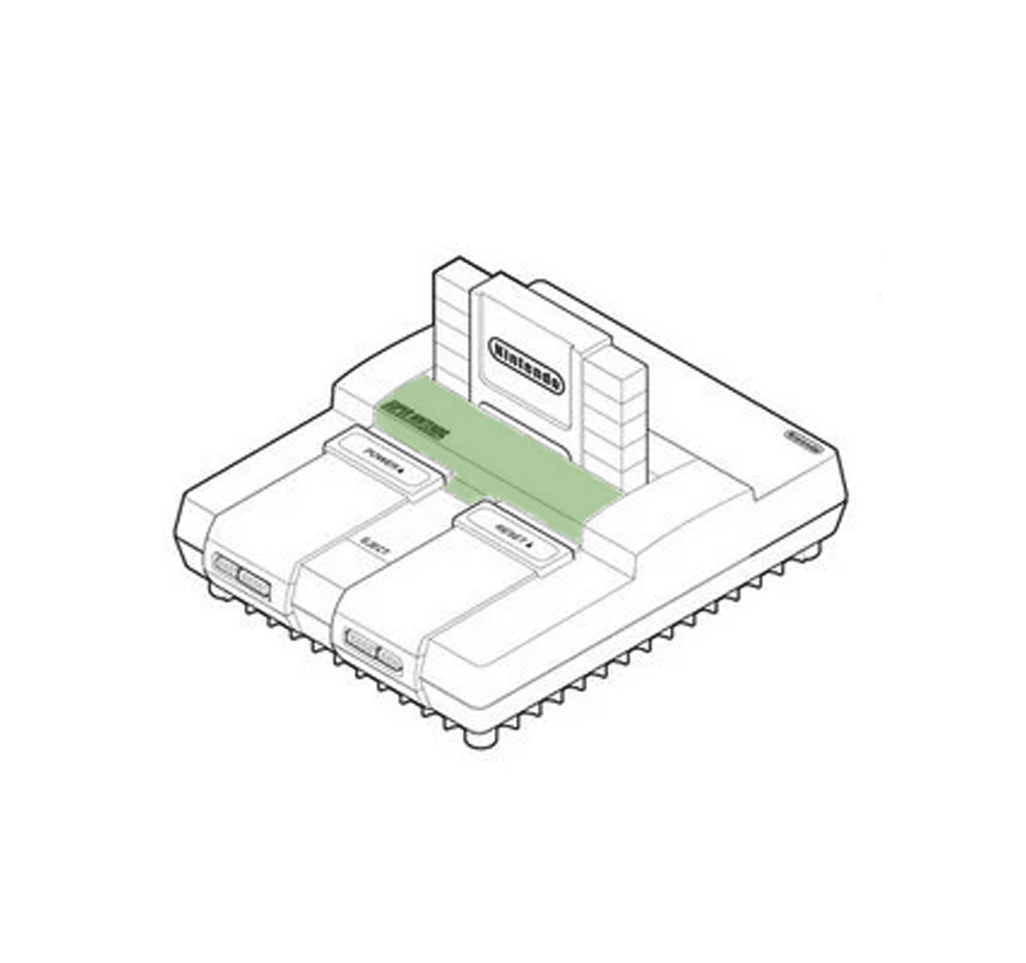 Cartridge Slot Faceplate for SNES [OEM]