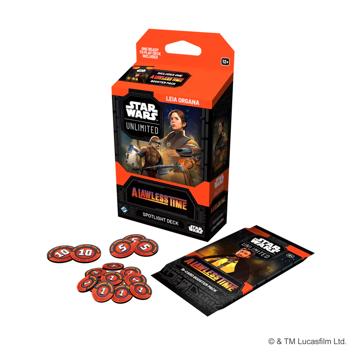 Star Wars Unlimited A Lawless Time Leia Organa Spotlight Deck