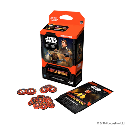 Star Wars Unlimited A Lawless Time Leia Organa Spotlight Deck