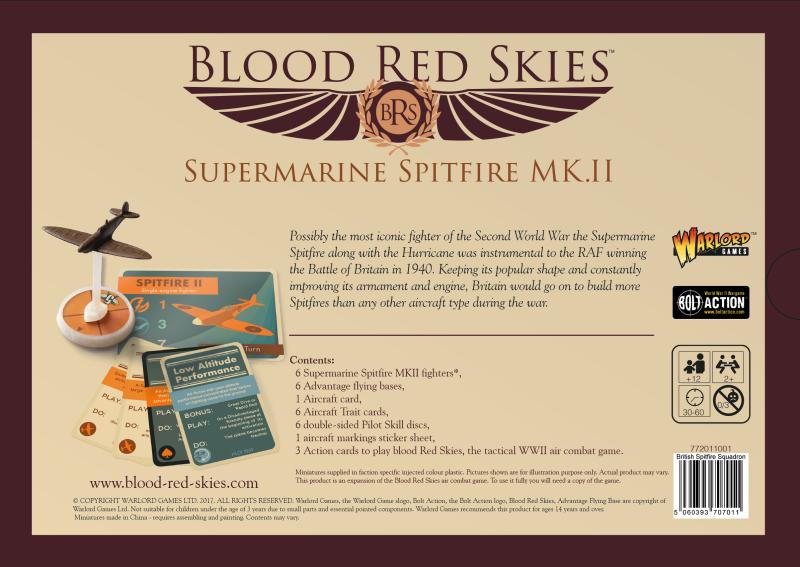 Blood Red Skies Supermarine Spitfire MK. II Squadron