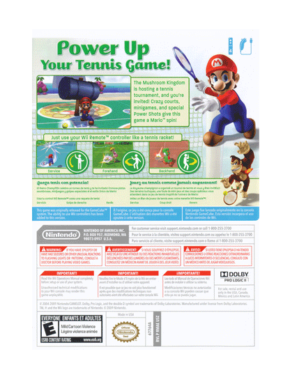 Mario Power Tennis (cib)