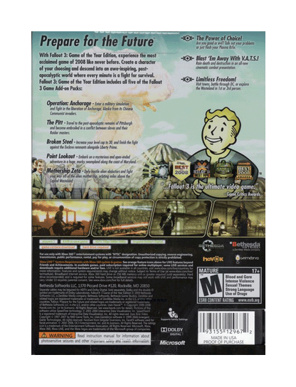 Fallout 3 GOTY Edition (cib)