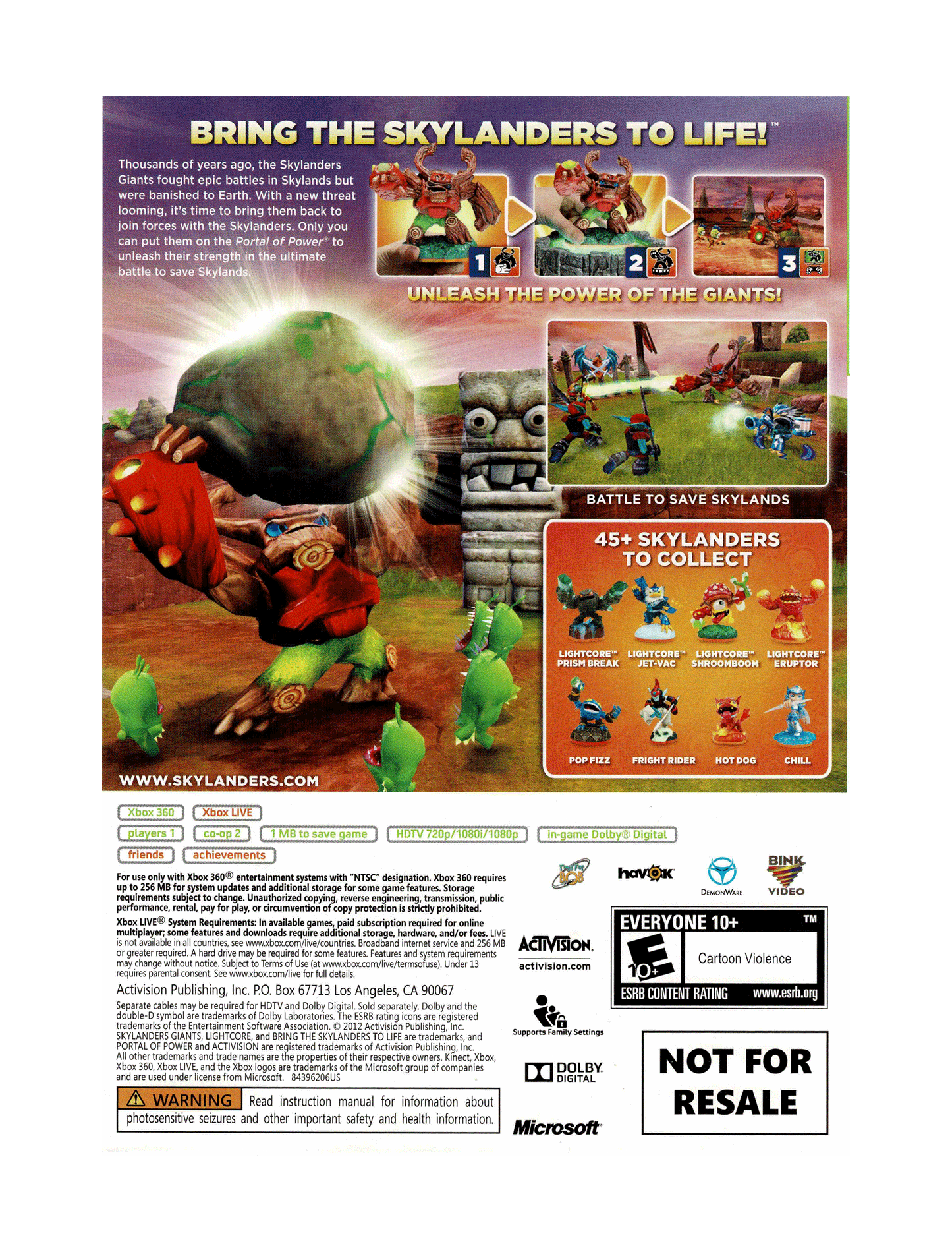 Skylanders Giants (cib)