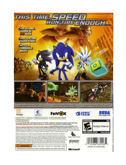Sonic the Hedgehog (cib)