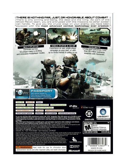Tom Clancy's Ghost Recon Future Soldier (cib)