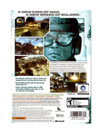 Tom Clancy's Ghost Recon Advanced Warfighter (cib)