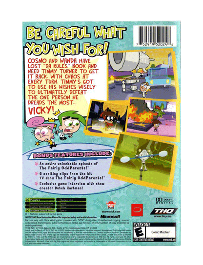 Nickelodeon The Fairly Odd Parents! Breakin' Da Rules (cib)