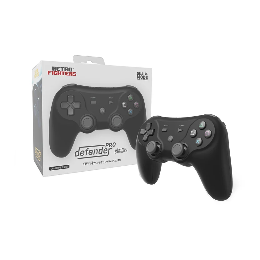 Defender Pro (Black) Wireless Controller for PS1®/ PS2®/ PS3®/ PS Classic/ Switch/ PC