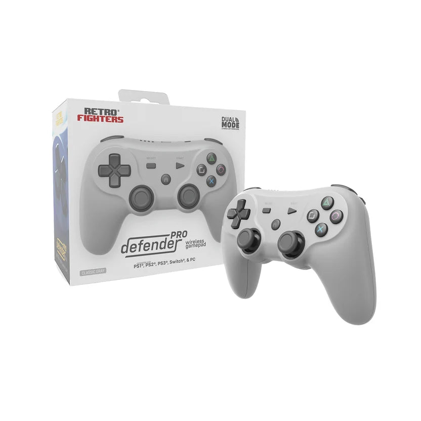 Defender Pro (Gray) Wireless Controller for PS1®/ PS2®/ PS3®/ PS Classic/ Switch/ PC